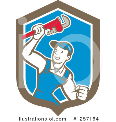 Royalty-Free (RF) Plumber Clipart Illustration by patrimonio - Stock Sample #1257164