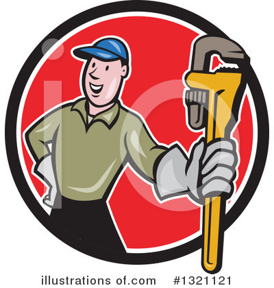 Royalty-Free (RF) Plumber Clipart Illustration by patrimonio - Stock Sample #1321121