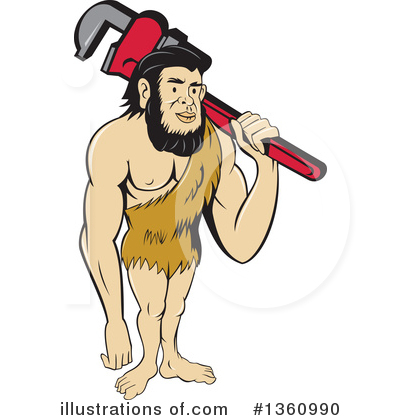 Neanderthal Clipart #1360990 by patrimonio