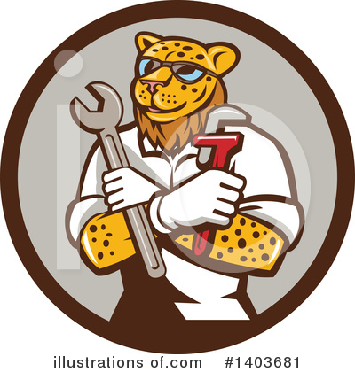 Leopard Clipart #1403681 by patrimonio