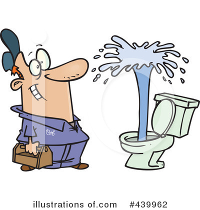 Royalty-Free (RF) Plumber Clipart Illustration by toonaday - Stock Sample #439962