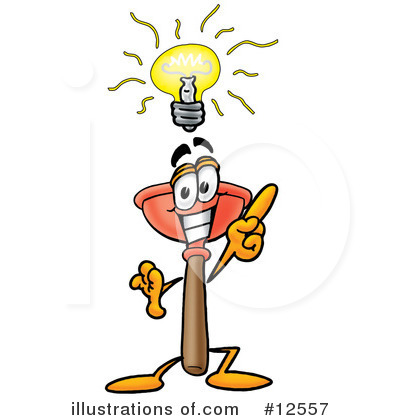Royalty-Free (RF) Plunger Character Clipart Illustration by Mascot Junction - Stock Sample #12557
