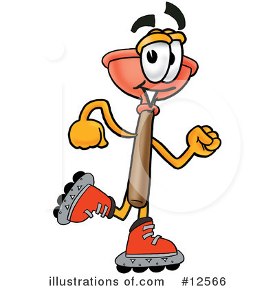 Plunger Character Clipart #12566 by Mascot Junction
