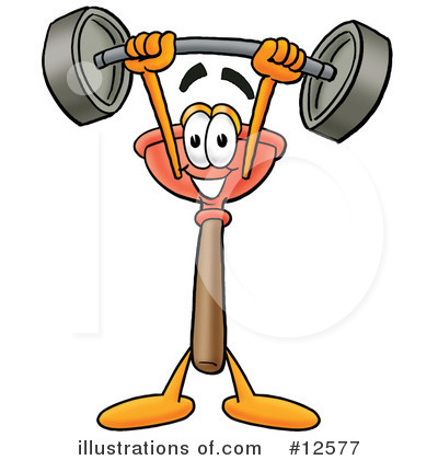 Royalty-Free (RF) Plunger Character Clipart Illustration by Mascot Junction - Stock Sample #12577