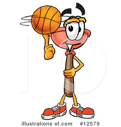 Basketball Clipart #12579 by Mascot Junction