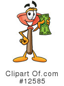 Plunger Character Clipart #12585 by Mascot Junction