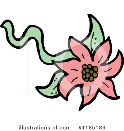 Royalty-Free (RF) Poincetta Clipart Illustration by lineartestpilot - Stock Sample #1185186