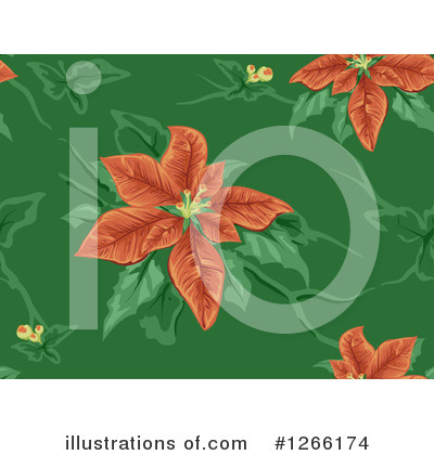 Royalty-Free (RF) Poinsettia Clipart Illustration by BNP Design Studio - Stock Sample #1266174