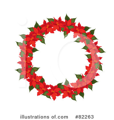 Royalty-Free (RF) Poinsettia Clipart Illustration by Pams Clipart - Stock Sample #82263