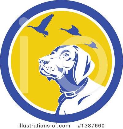 Royalty-Free (RF) Pointer Dog Clipart Illustration by patrimonio - Stock Sample #1387660