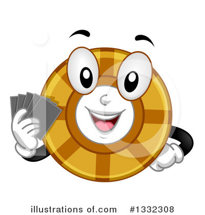 Royalty-Free (RF) Poker Chip Clipart Illustration by BNP Design Studio - Stock Sample #1332308