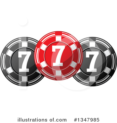 Poker Chips Clipart #1347985 by Vector Tradition SM