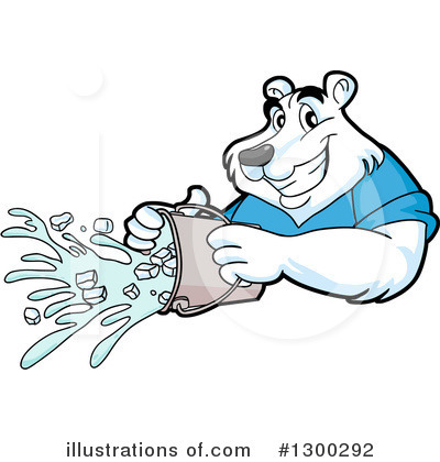 Royalty-Free (RF) Polar Bear Clipart Illustration by LaffToon - Stock Sample #1300292