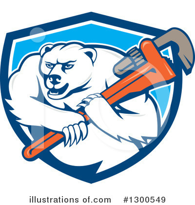 Royalty-Free (RF) Polar Bear Clipart Illustration by patrimonio - Stock Sample #1300549