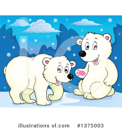 Royalty-Free (RF) Polar Bear Clipart Illustration by visekart - Stock Sample #1375003