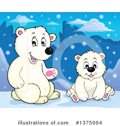 Royalty-Free (RF) Polar Bear Clipart Illustration by visekart - Stock Sample #1375004