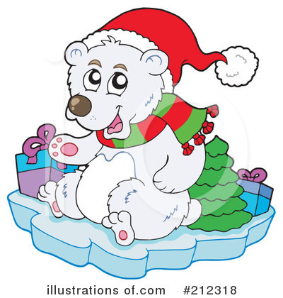 Royalty-Free (RF) Polar Bear Clipart Illustration by visekart - Stock Sample #212318
