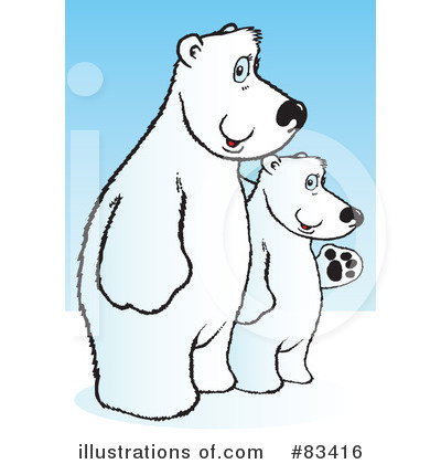 Royalty-Free (RF) Polar Bear Clipart Illustration by Snowy - Stock Sample #83416