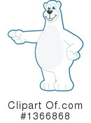 Polar Bear School Mascot Clipart #1366868 by Mascot Junction