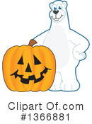 Polar Bear School Mascot Clipart #1366881 by Mascot Junction