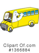 Polar Bear School Mascot Clipart #1366884 by Mascot Junction