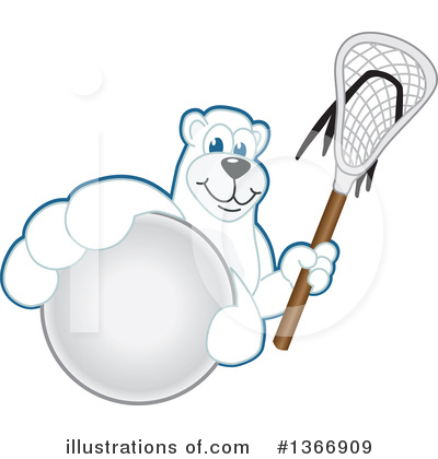 Royalty-Free (RF) Polar Bear School Mascot Clipart Illustration by Mascot Junction - Stock Sample #1366909
