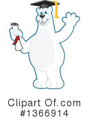 Polar Bear School Mascot Clipart #1366914 by Mascot Junction
