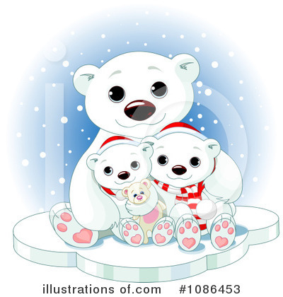 Royalty-Free (RF) Polar Bears Clipart Illustration by Pushkin - Stock Sample #1086453