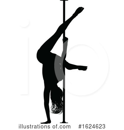 Pole Dancing Clipart #1624623 by AtStockIllustration