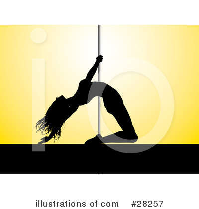 Royalty-Free (RF) Pole Dancer Clipart Illustration by KJ Pargeter - Stock Sample #28257