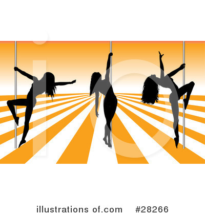 Royalty-Free (RF) Pole Dancer Clipart Illustration by KJ Pargeter - Stock Sample #28266