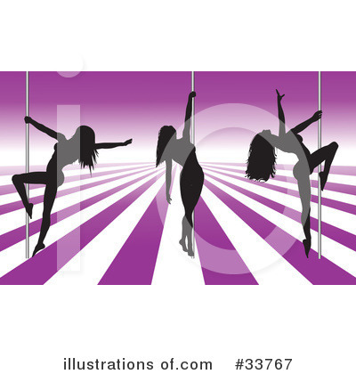 Royalty-Free (RF) Pole Dancer Clipart Illustration by KJ Pargeter - Stock Sample #33767