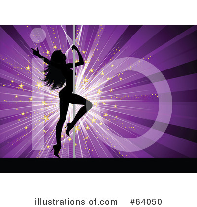 Royalty-Free (RF) Pole Dancer Clipart Illustration by KJ Pargeter - Stock Sample #64050
