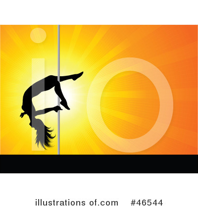 Royalty-Free (RF) Pole Dancing Clipart Illustration by KJ Pargeter - Stock Sample #46544