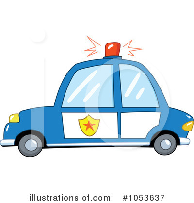 Royalty-Free (RF) Police Car Clipart Illustration by yayayoyo - Stock Sample #1053637