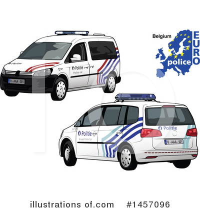 Royalty-Free (RF) Police Car Clipart Illustration by dero - Stock Sample #1457096