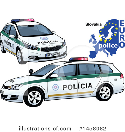 Royalty-Free (RF) Police Car Clipart Illustration by dero - Stock Sample #1458082
