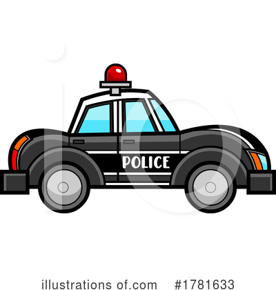 Royalty-Free (RF) Police Car Clipart Illustration by Hit Toon - Stock Sample #1781633