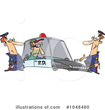 Royalty-Free (RF) Police Clipart Illustration by toonaday - Stock Sample #1048460
