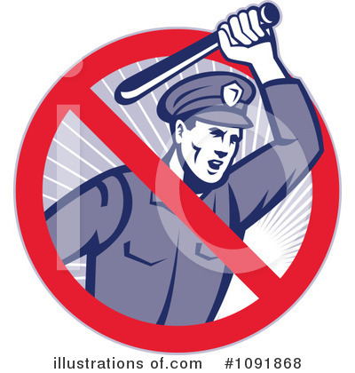 Royalty-Free (RF) Police Clipart Illustration by patrimonio - Stock Sample #1091868