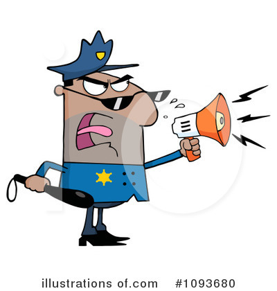 Police Man Clipart #1093680 by Hit Toon