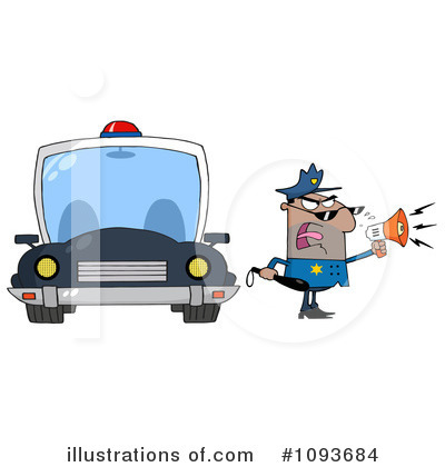 Police Man Clipart #1093684 by Hit Toon