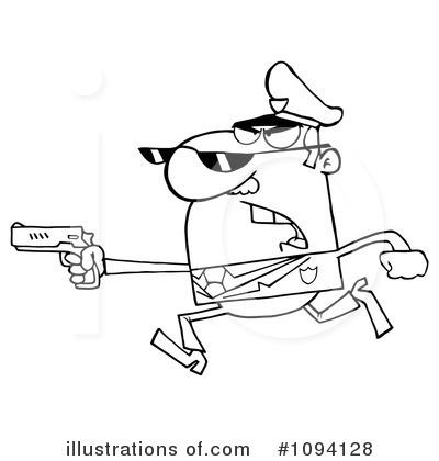 Royalty-Free (RF) Police Clipart Illustration by Hit Toon - Stock Sample #1094128