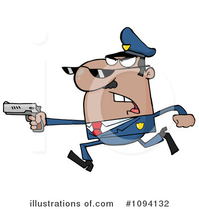 Police Man Clipart #1094132 by Hit Toon