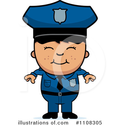 Royalty-Free (RF) Police Clipart Illustration by Cory Thoman - Stock Sample #1108305