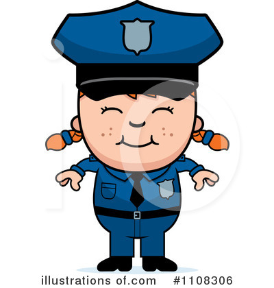 Police Man Clipart #1108306 by Cory Thoman
