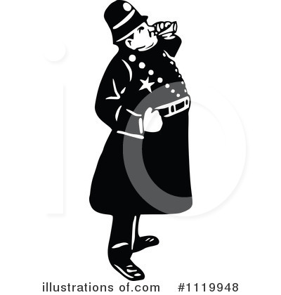 Royalty-Free (RF) Police Clipart Illustration by Prawny Vintage - Stock Sample #1119948