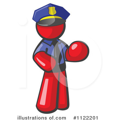 Royalty-Free (RF) Police Clipart Illustration by Leo Blanchette - Stock Sample #1122201