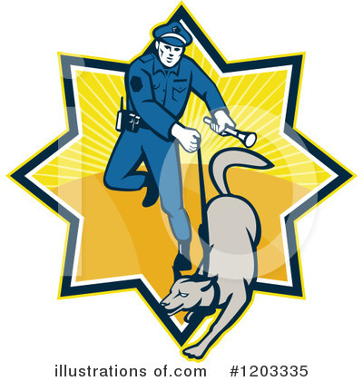 Police Dog Clipart #1203335 by patrimonio