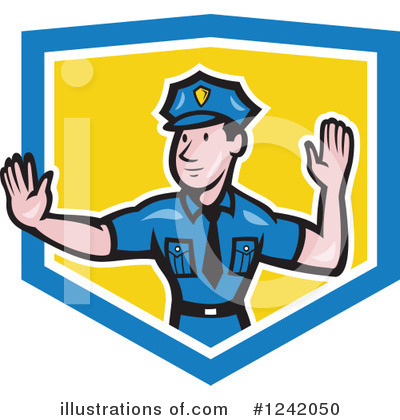 Royalty-Free (RF) Police Clipart Illustration by patrimonio - Stock Sample #1242050